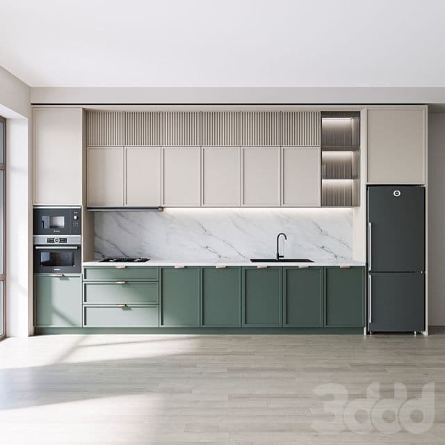 Straight Kitchen - Detail view