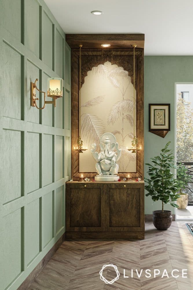 Compact Puja Cabinet